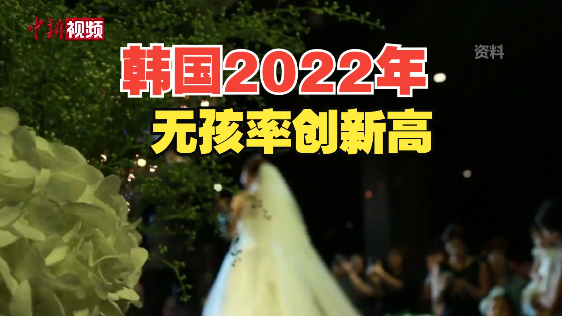 韩国2022年新婚夫妇仅百万对 无孩率创新高哔哩哔哩bilibili