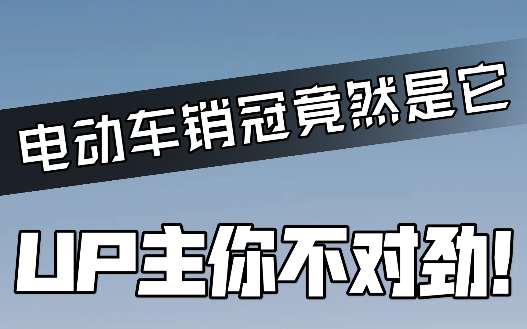 新能源车销冠竟然是它你不对劲