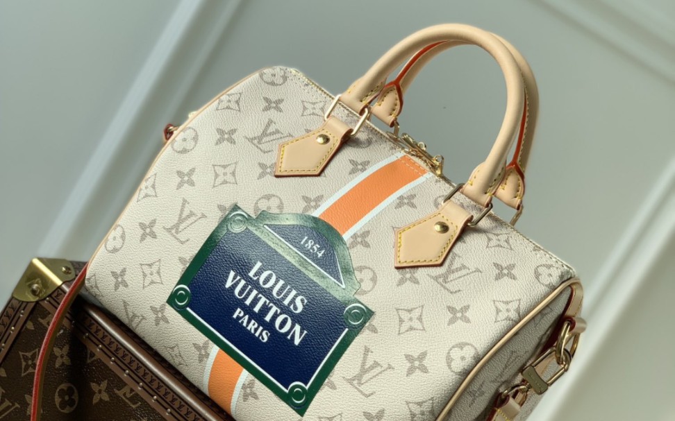 路易lv monopaname帆布 speedy bandoulière 25 手袋