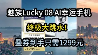 Download Video: 魅族lucky08ai幸运手机终极大跳水，叠券到手只需1299元