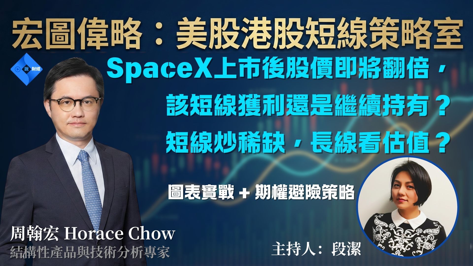 【宏圖偉略】SpaceX上市後股價即將翻倍，該短線獲利還是繼續持有？短線炒稀缺，長線看估值？—— 圖表實戰 + 期權避險策略
