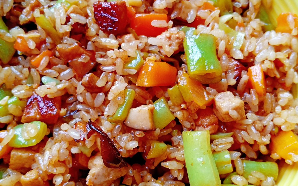 【豆角猪肉焖米饭】有菜有肉有米饭一锅出解馋不腻美味无敌超级香
