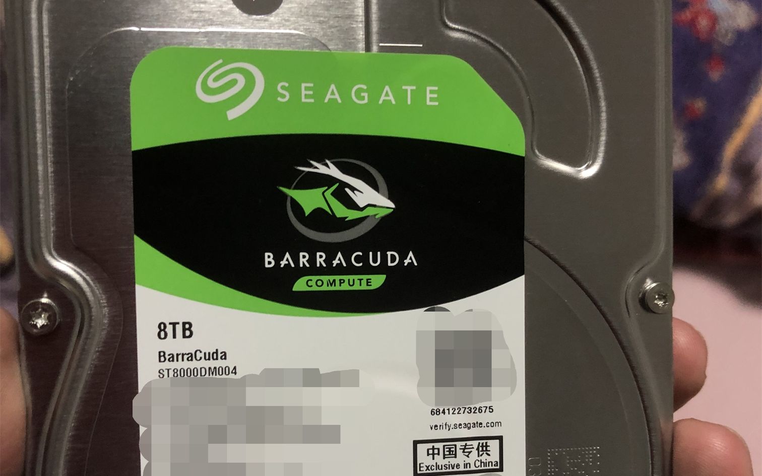 希捷酷鱼8t开箱