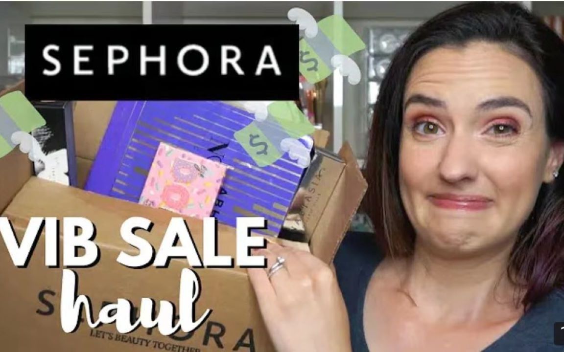 【Makeup just for fun】丝芙兰VIB会员购物分享及产品试色 Sephora VIB Sale Haul + Swatches哔哩哔哩bilibili