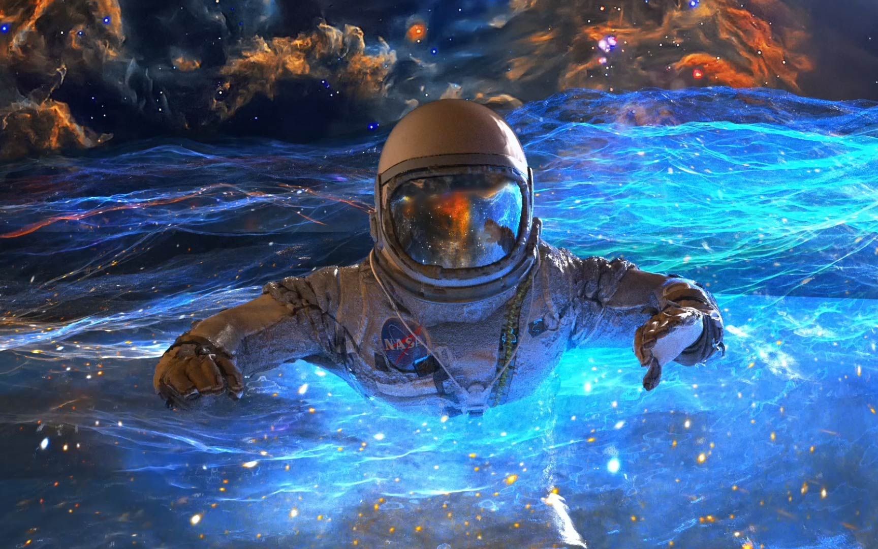 宇航员壁纸高清水印图片