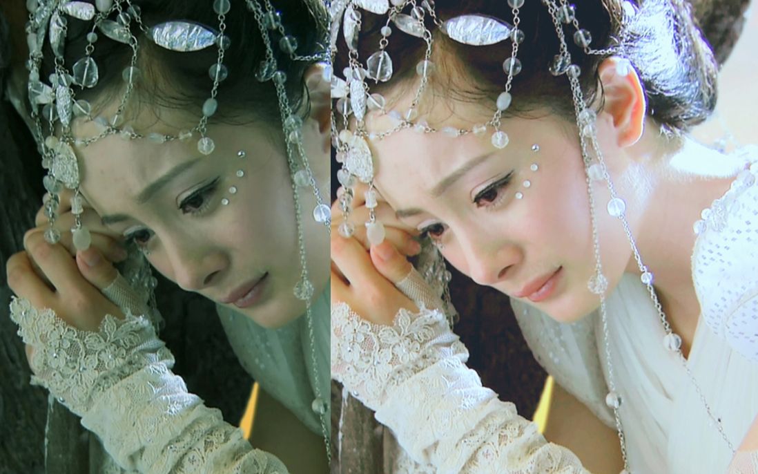 ps调色杨幂夕瑶偏绿虐调调色练习曲线可选颜色