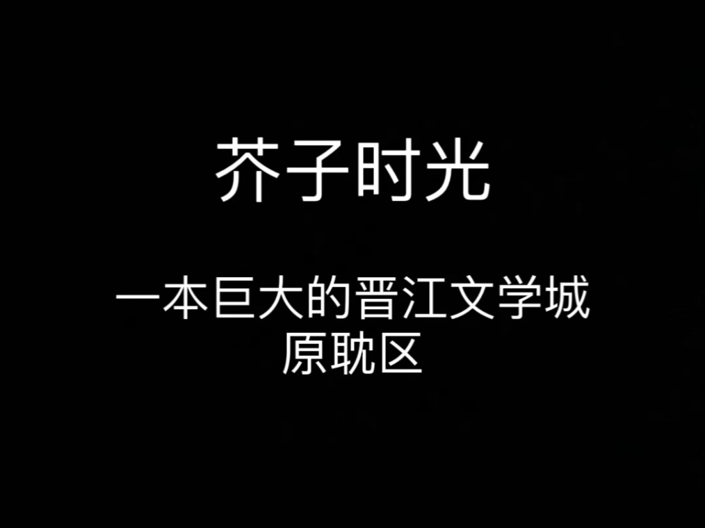 嗑糖碎碎念之《芥子时光》—一本巨大的晋江文学城原耽区哔哩哔哩bilibili