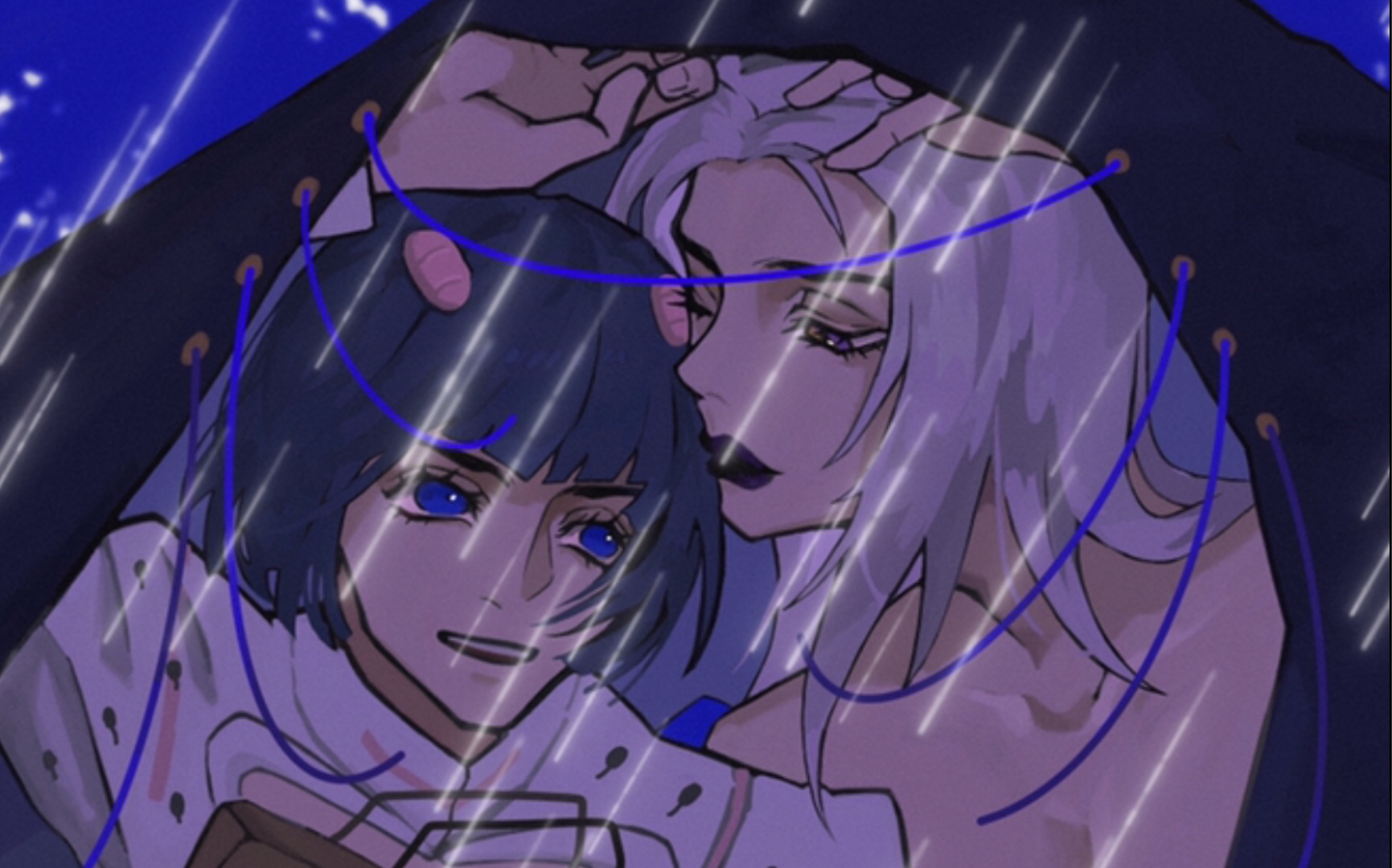 【procreate/jojo/茶布】另一个雨夜
