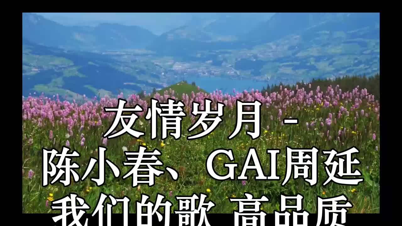 友情岁月(live) - 陈小春,gai周延 我们的歌 高品质 和声原版伴奏