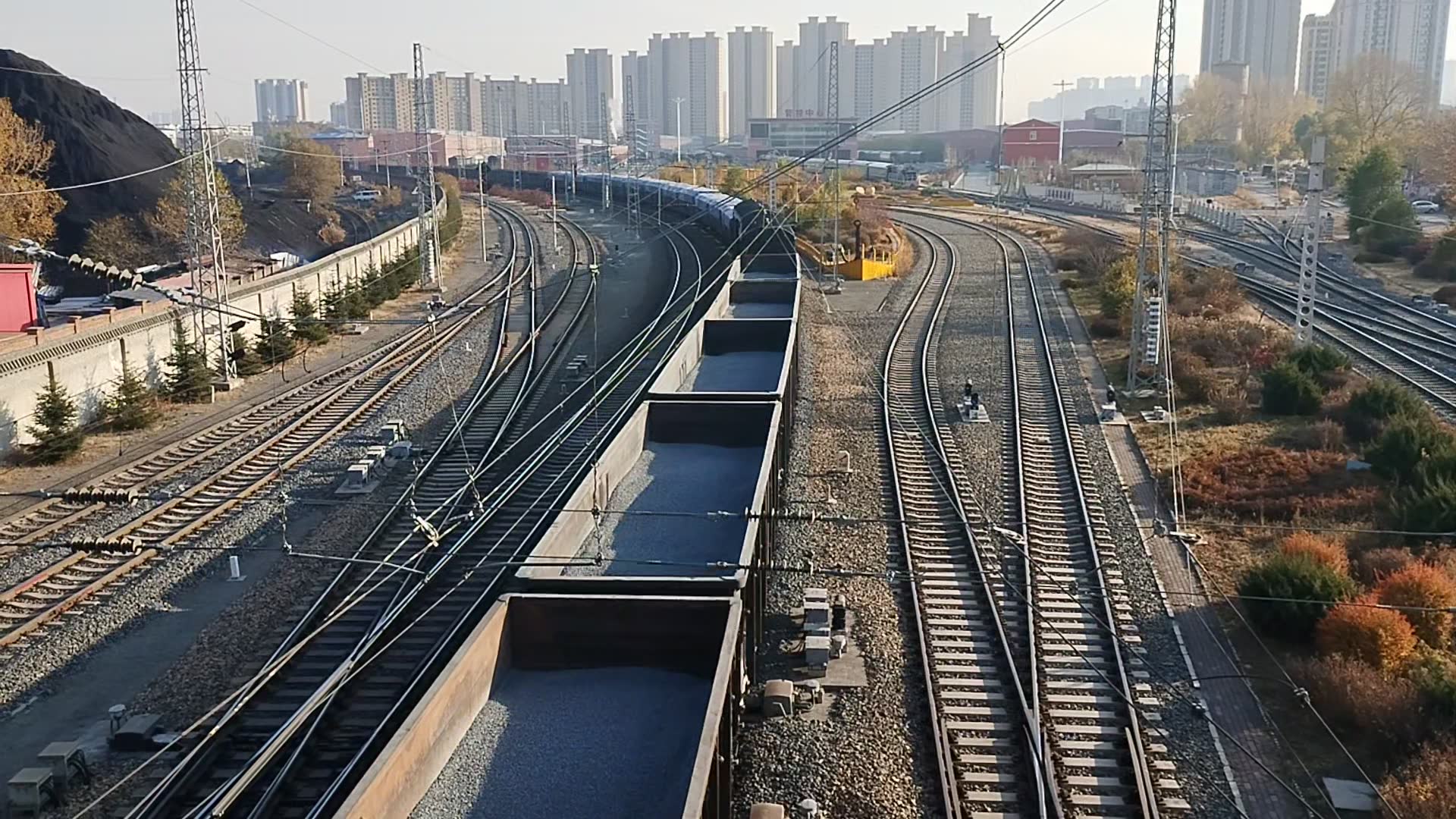 拉滨铁路&滨北铁路-十月末哈尔滨北观内燃货列通南北3