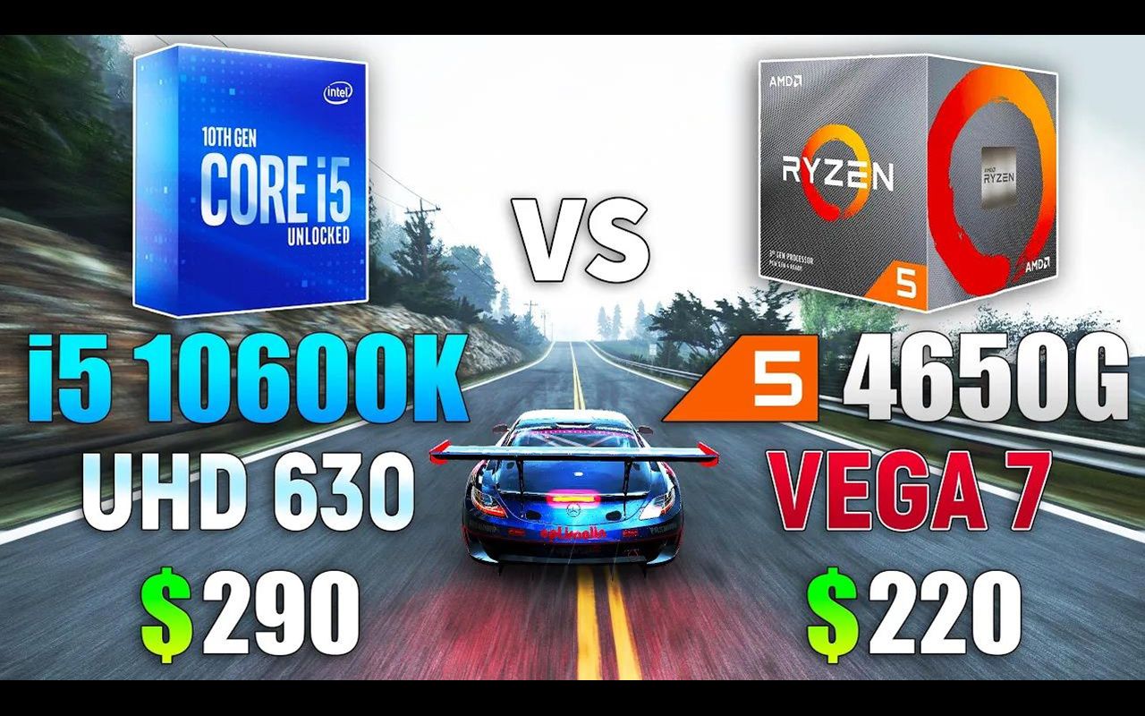 【对比】Ryzen 5 PRO 4650G vs i5 10600K  CPU与核显 游戏测试哔哩哔哩bilibili