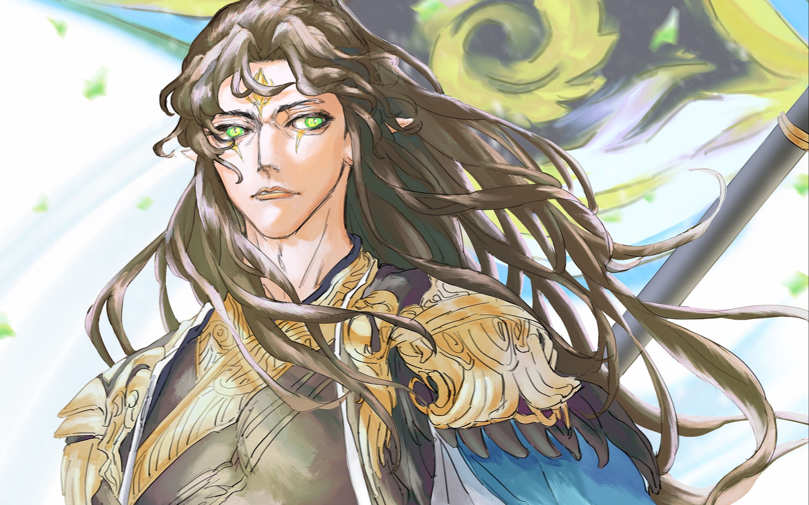 [procreate]神都夜行录-二郎神 过程_哔哩哔哩_bilibili