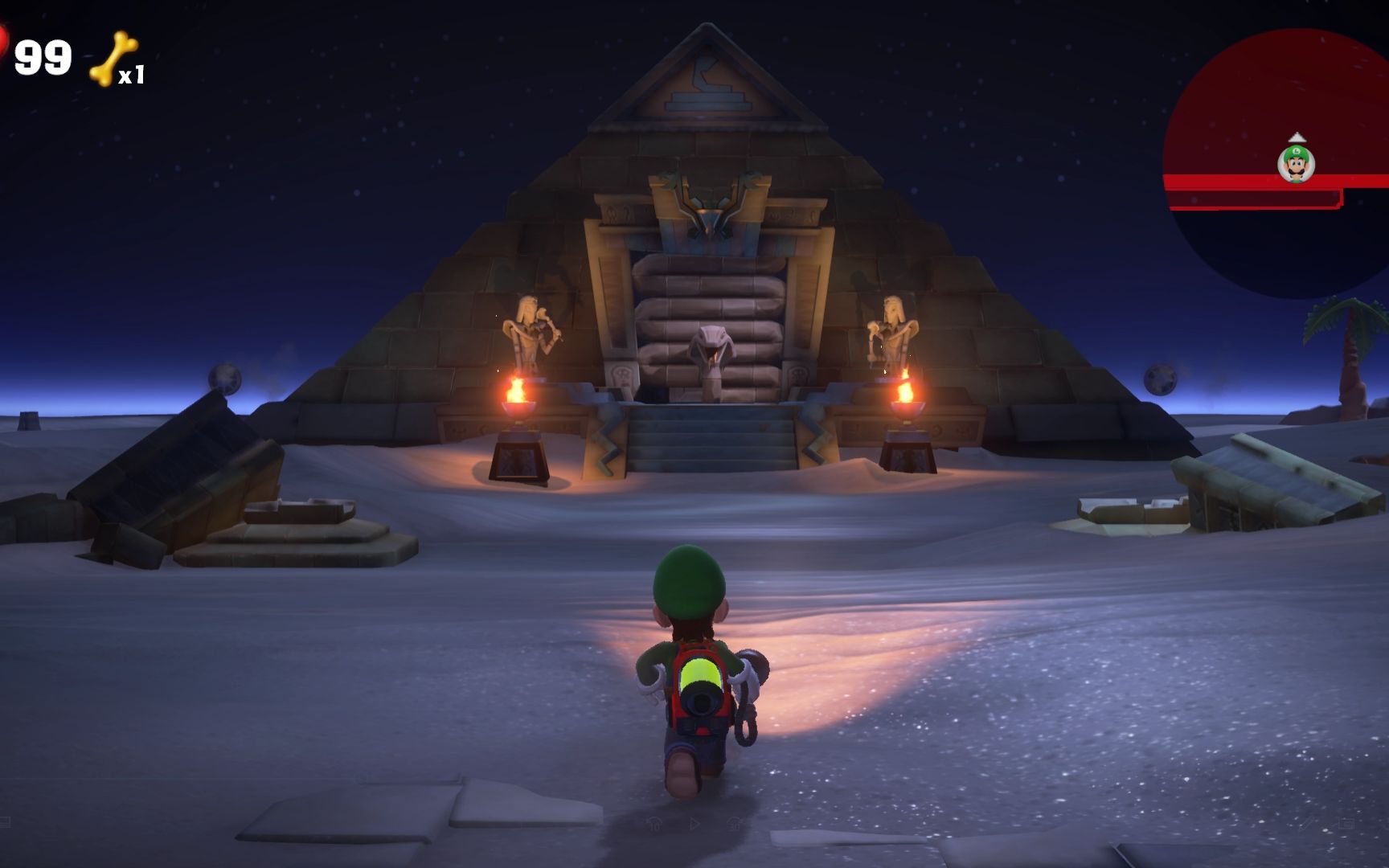 路易吉洋馆3通关14十楼埃及金字塔上半段