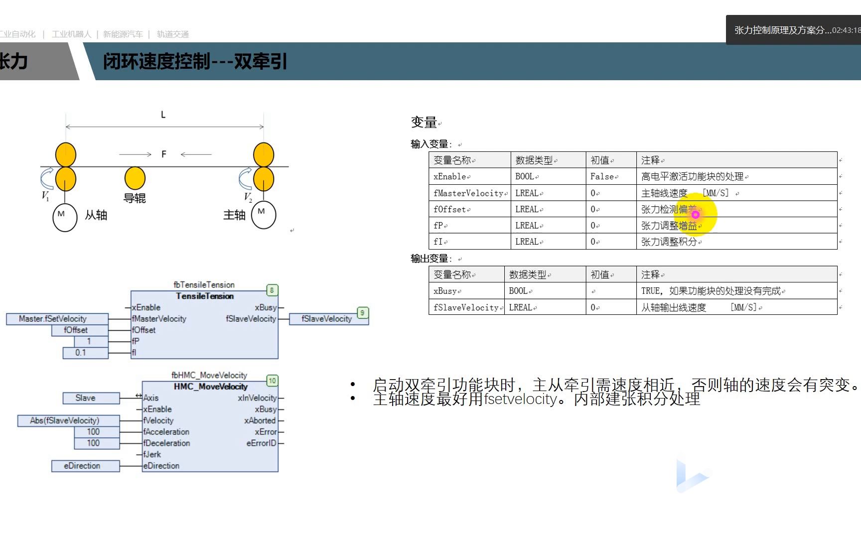 张力控制及其功能块讲解视频5哔哩哔哩bilibili