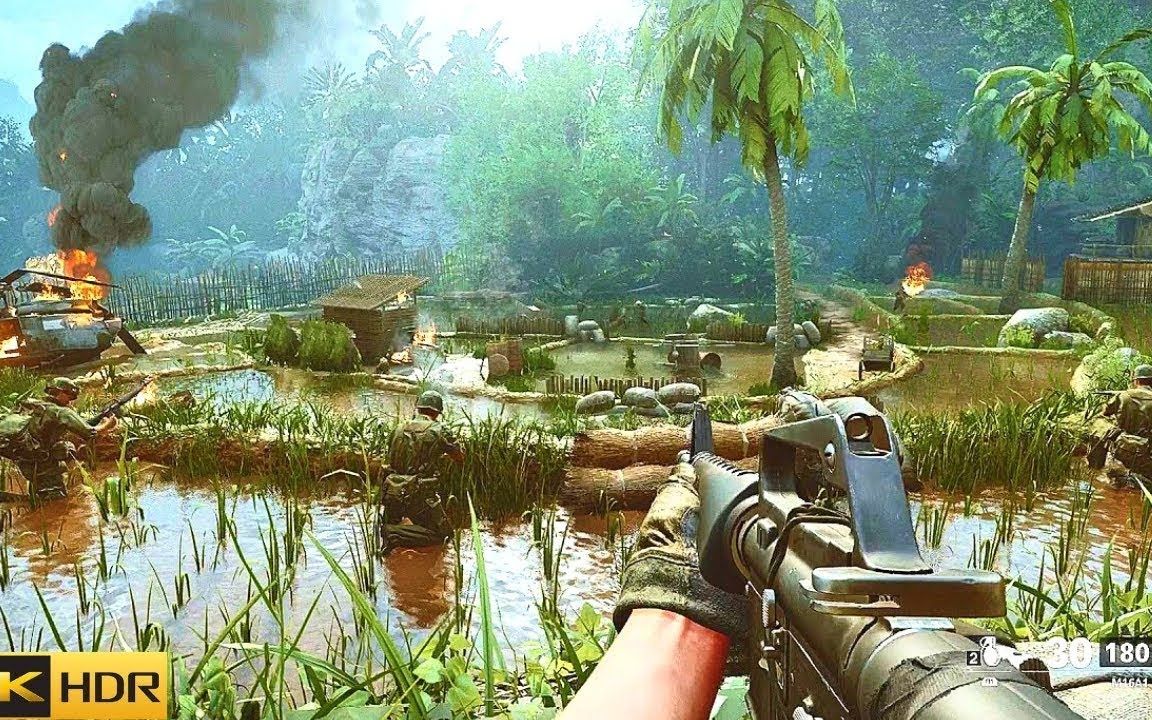 (ps5) 越南战争沉浸式游戏 [4k hdr 60 fps] 使命召唤