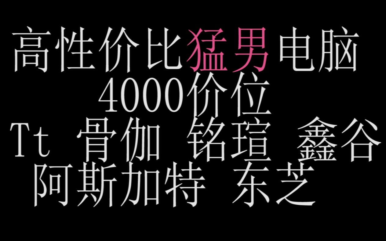 【Volg:48】粉粉嫩嫩真汉子!Tt猛男机箱装机配置 骨伽 阿斯加特 铭瑄 东芝 GTX1650SUPER哔哩哔哩bilibili