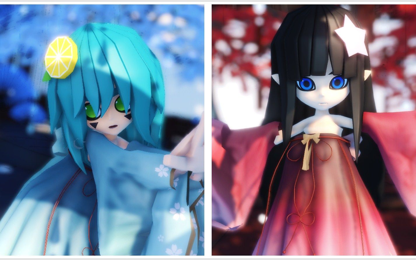 【七夕服装/凹凸世界mmd】人间匆忙一趟 何妨恣意痴狂---花月成双