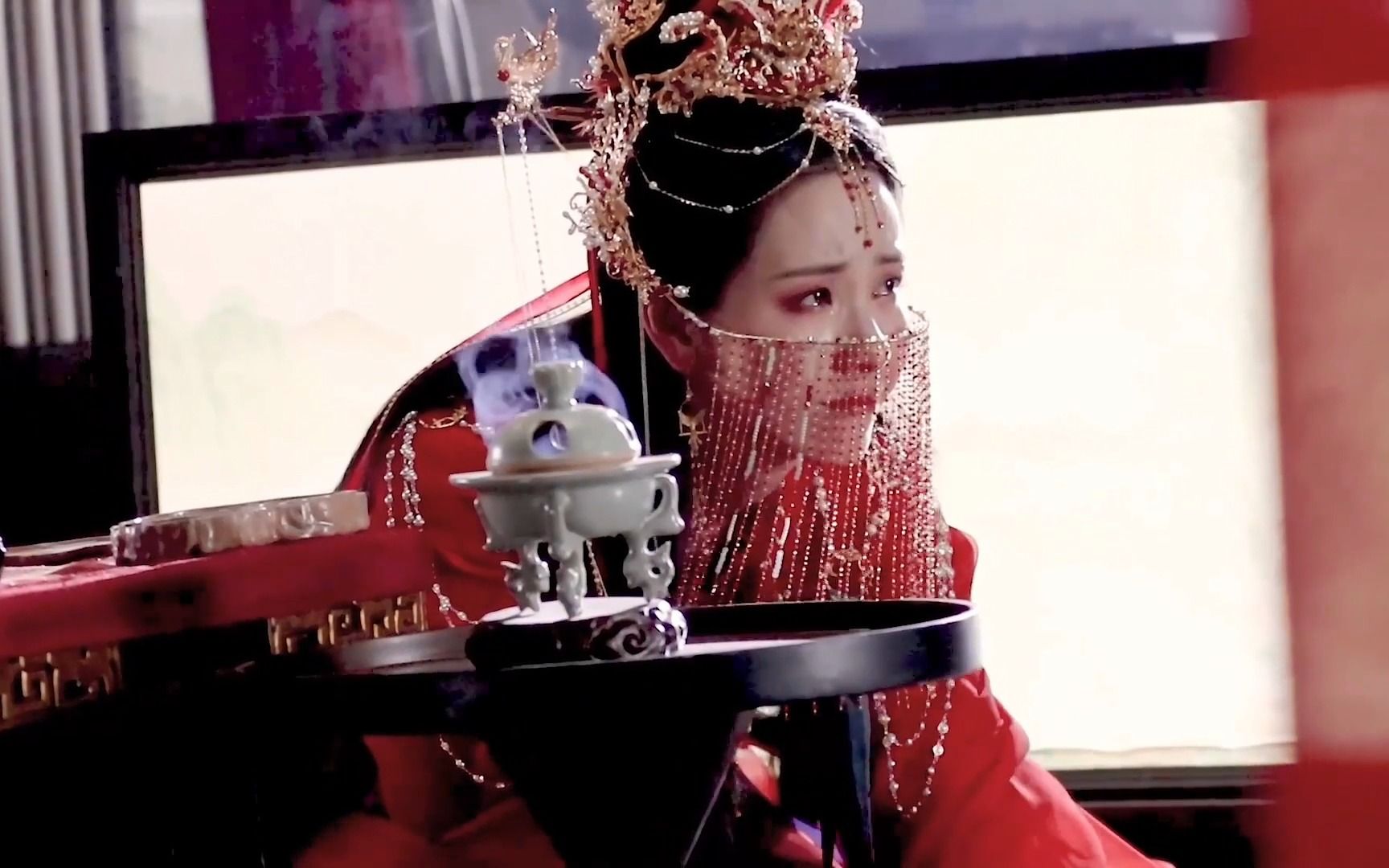 叶冰裳和萧凛大婚现场|陈都灵婚服造型美翻了