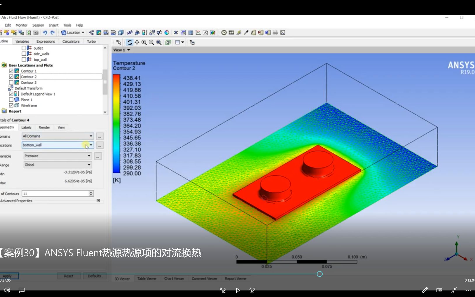 [图]【案例30】ANSYS Fluent热源热源项的对流换热