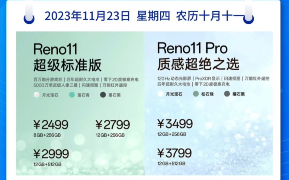 OPPO Reno 11/Pro 手机正式发布:首发搭载 ColorOS 14 系统哔哩哔哩bilibili