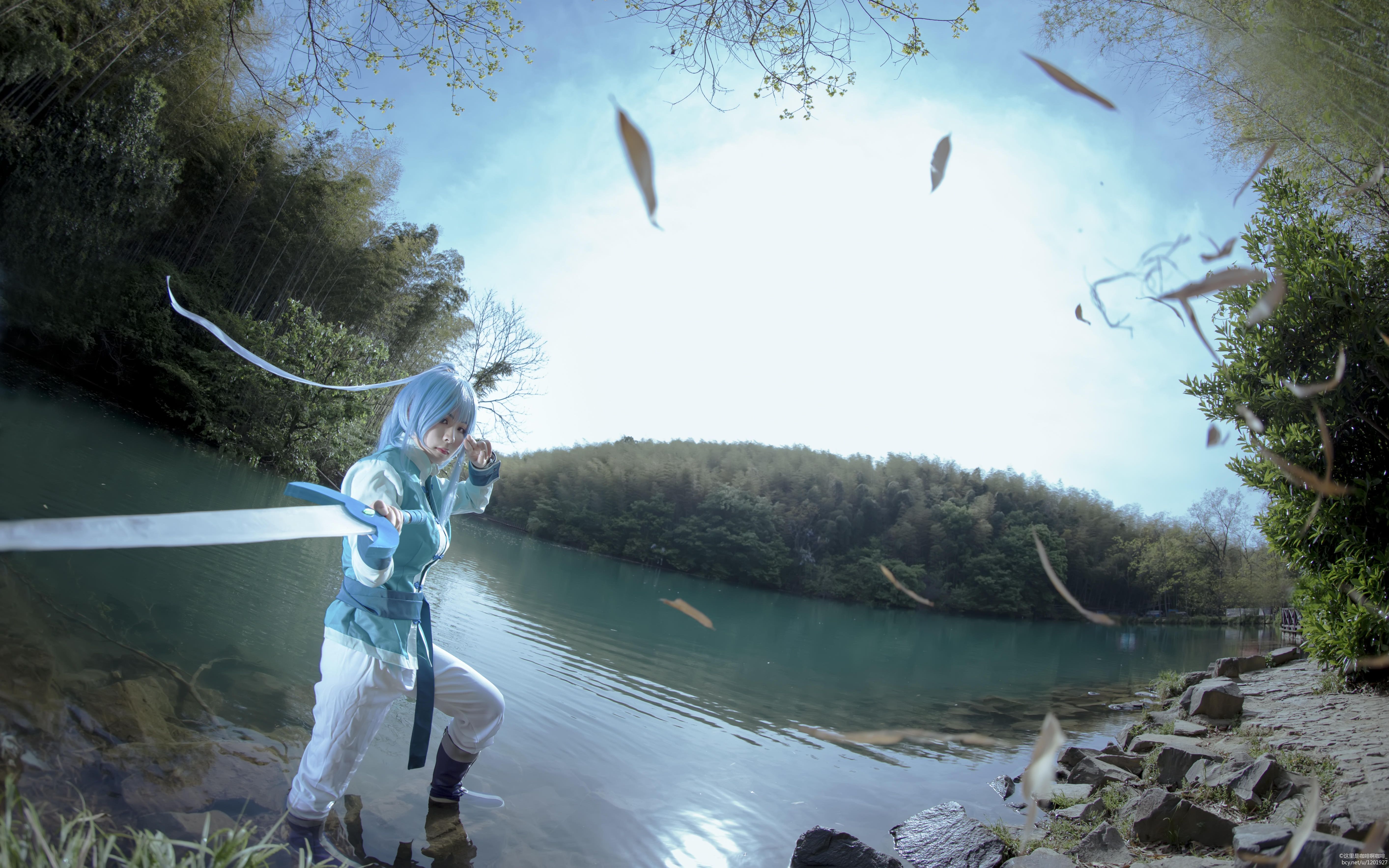 童年向,蓝兔拟人cos妆