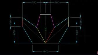 《钢构CAD》钣金展开系列程序_正斜锥山形四通
