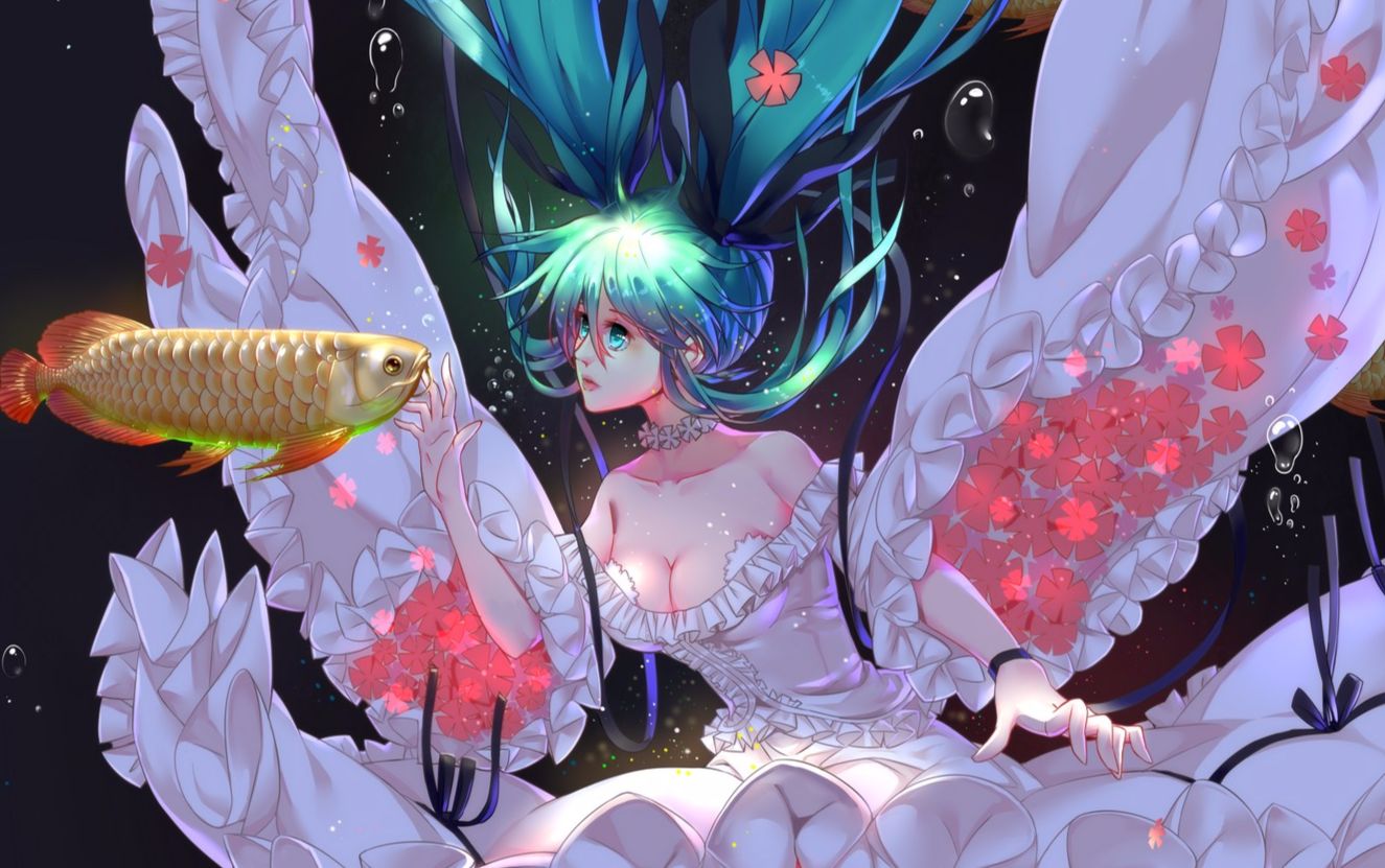 板绘初音与鱼