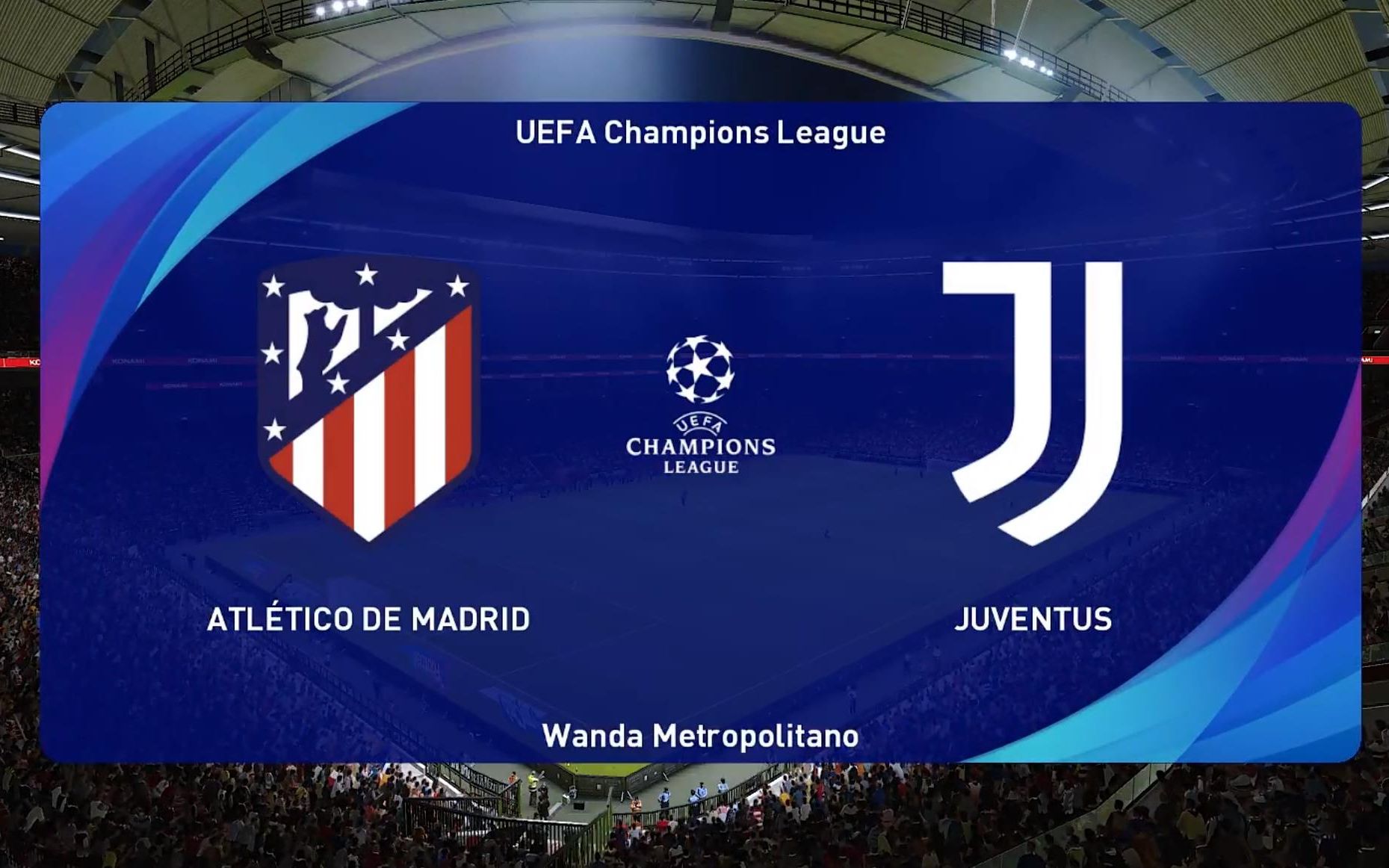 实况足球2021欧冠四分之一决赛次回合尤文图斯vs马德里竞技