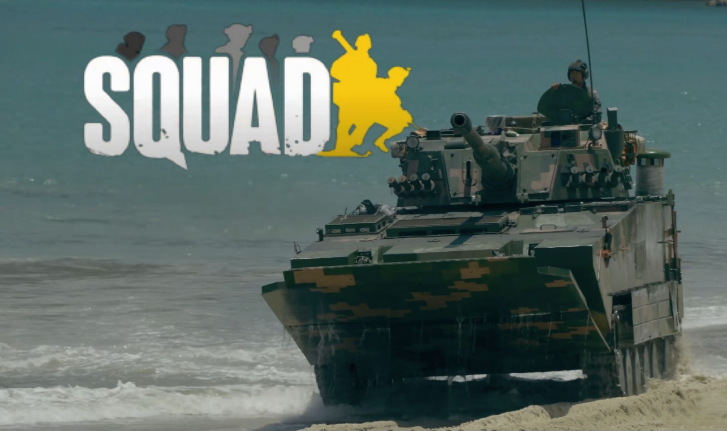 【SQUAD】浪里白条!05突击炮水中无伤单杀M1网络游戏热门视频