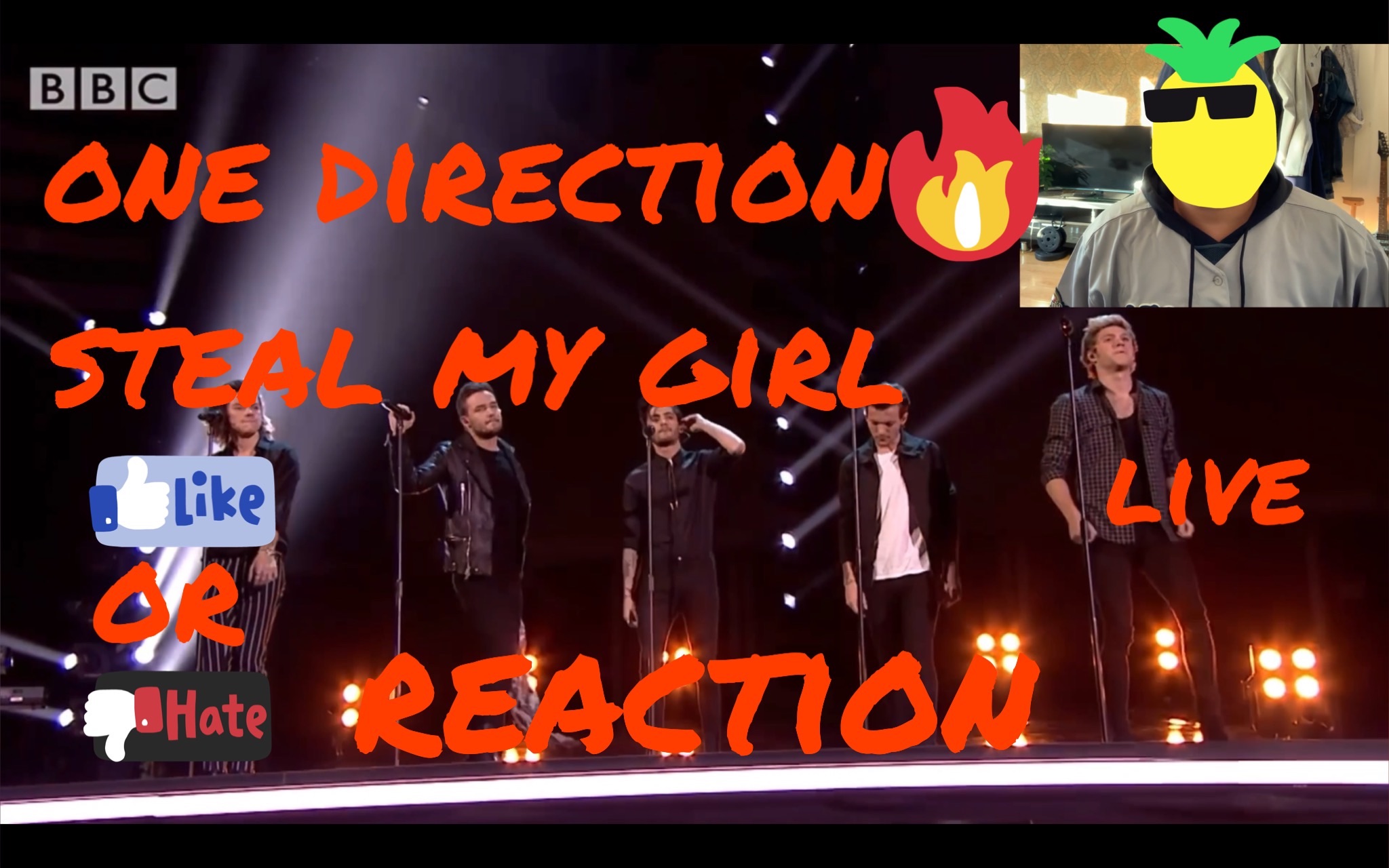 [图]One Direction?Steal My Girl（Live BBC）reaction（反应视频）