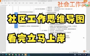 Download Video: 三天通过社区工作者、社工、笔试、考试、公共基础知识思维导图