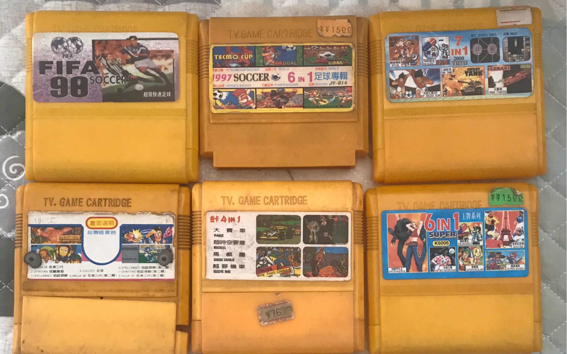 [记忆]我的红白机fc游戏卡