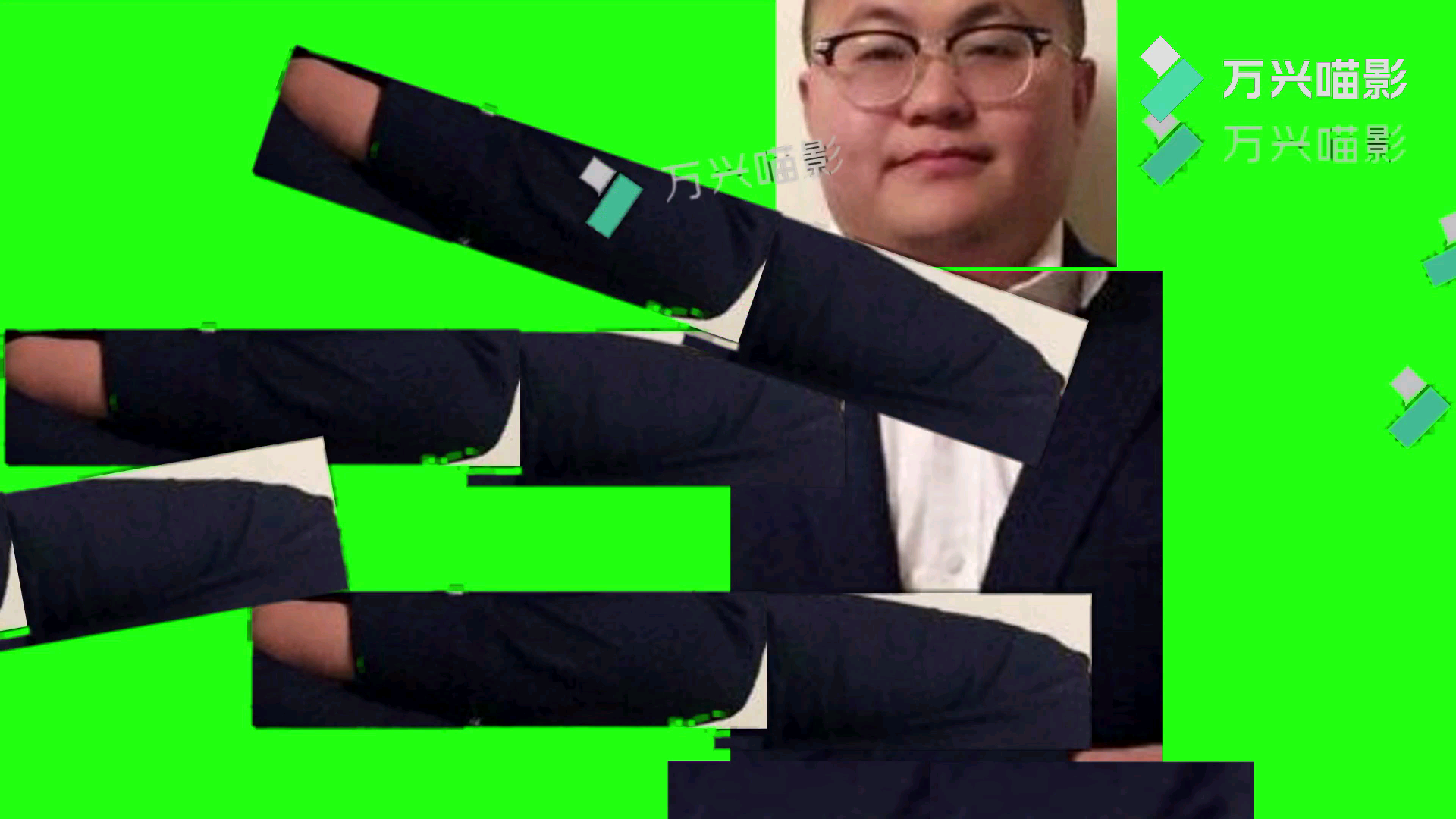 绿幕素材孙笑川使用木大木大拳