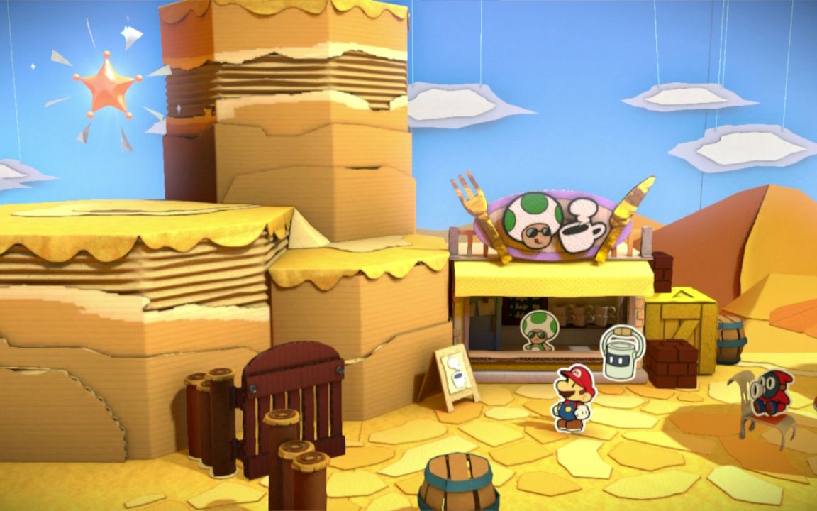 [图]Paper Mario Color Splash 纸片马里奥：色彩喷涂 芥末餐吧-营救厨师先生