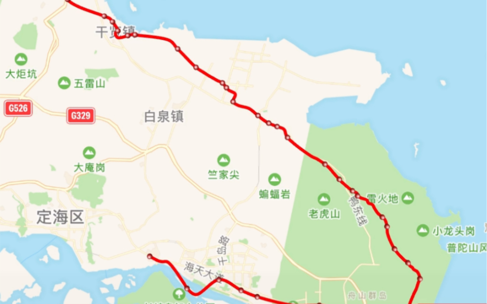 舟山轨道交通2号线胡乱规划