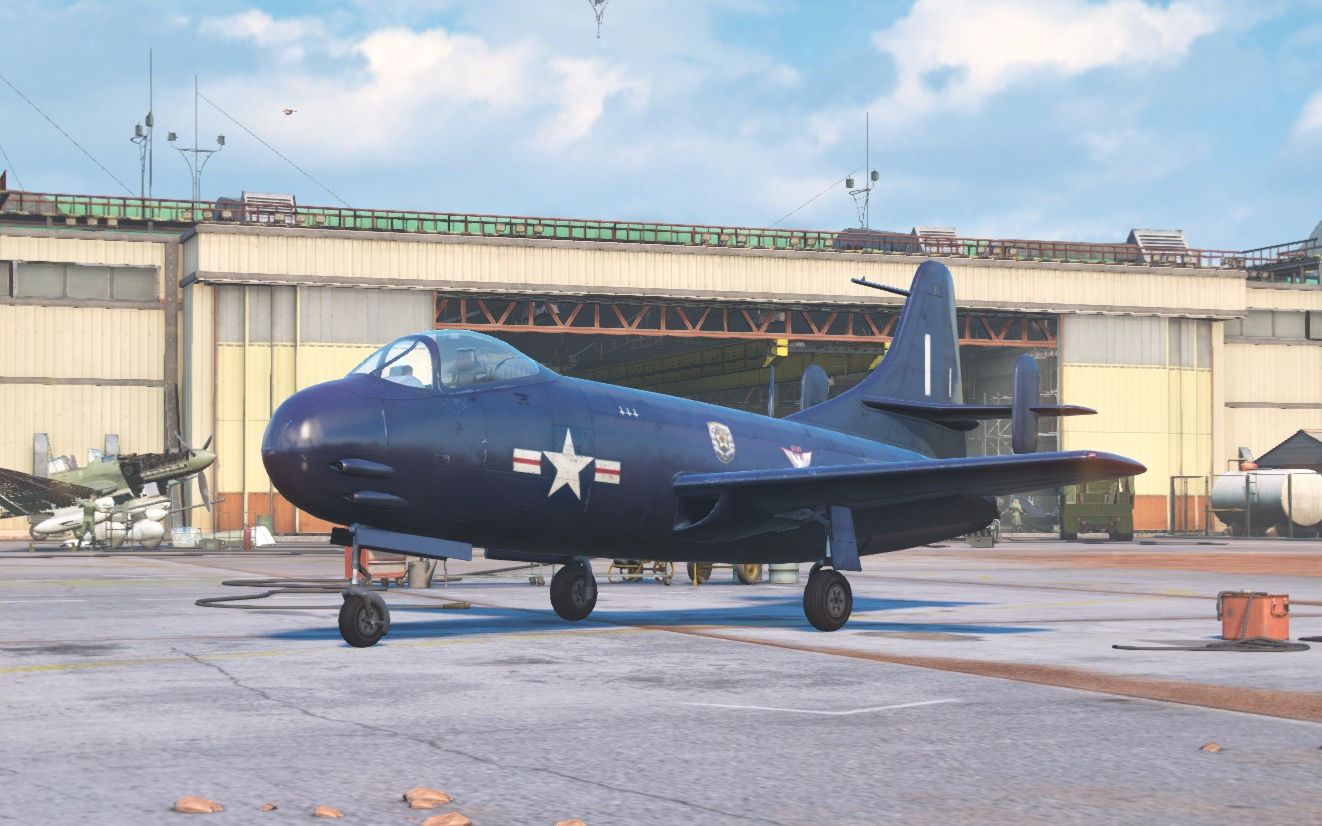 战机世界 第九级 美国 f6u 加速时间很长,用来对付喷火正好