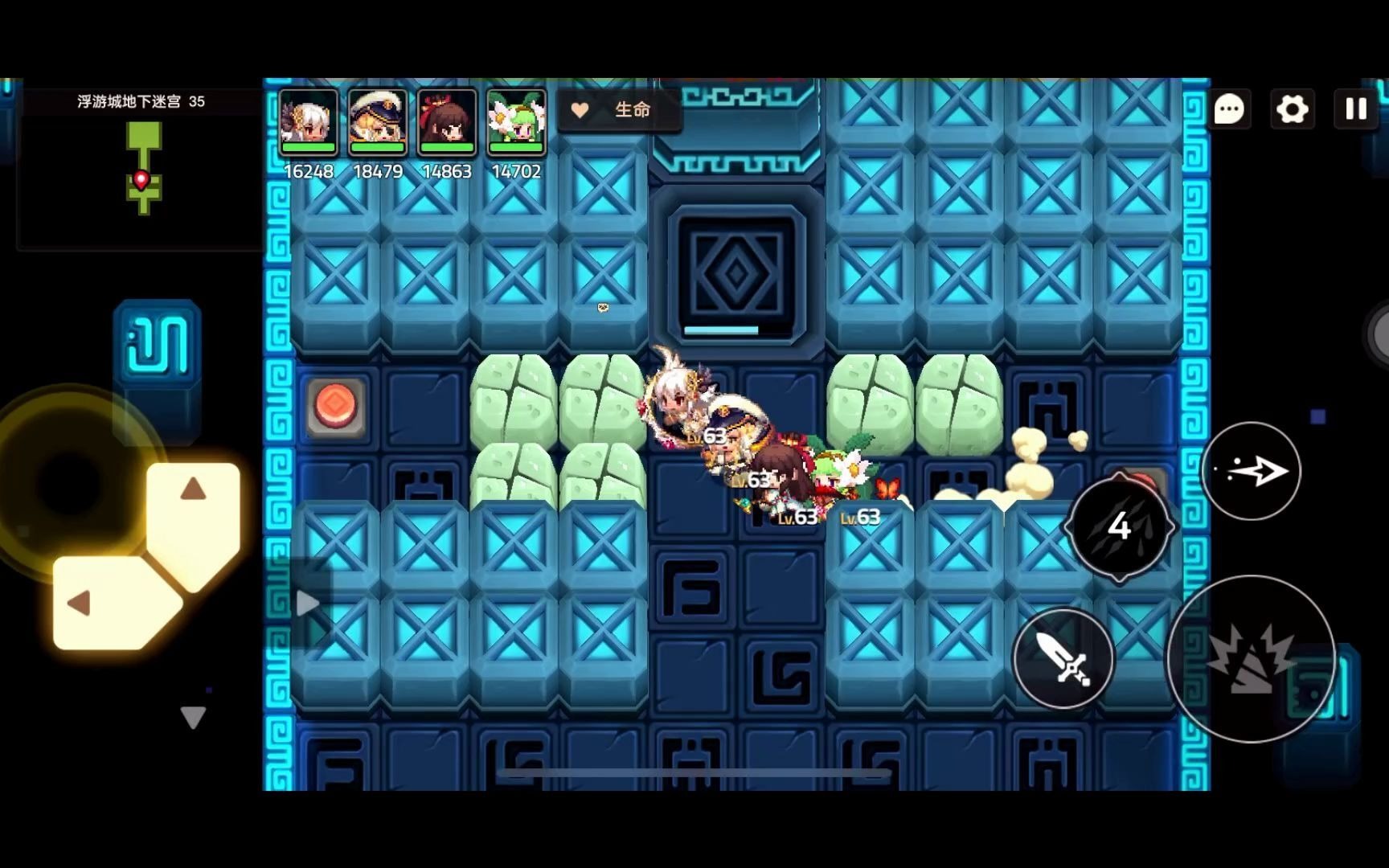 浮游地下迷宫35关-这2000钻石我土弓拿定了 耶稣也救不了_哔哩哔哩