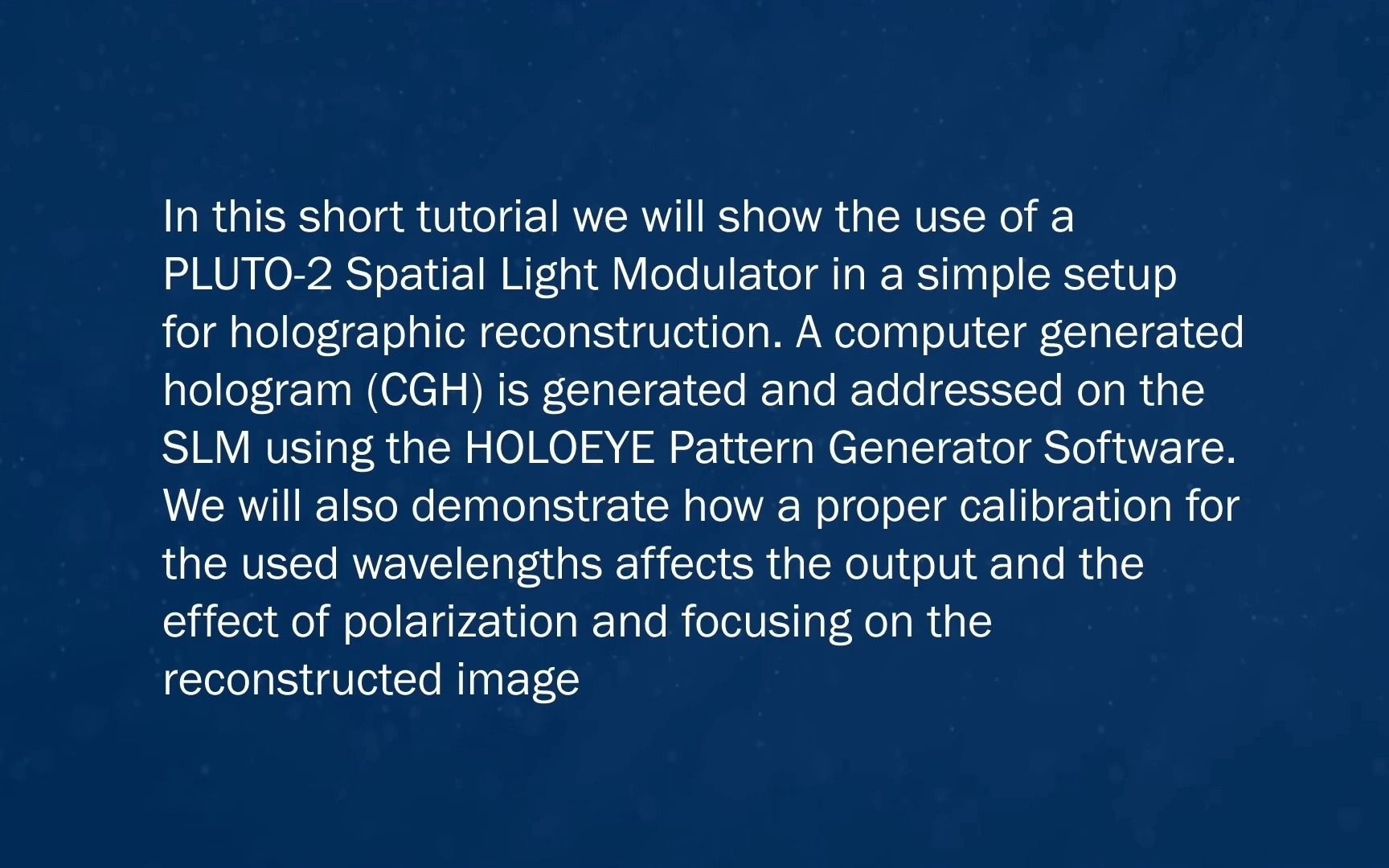 HOLOEYE Pluto空间光调制器使用入门哔哩哔哩bilibili