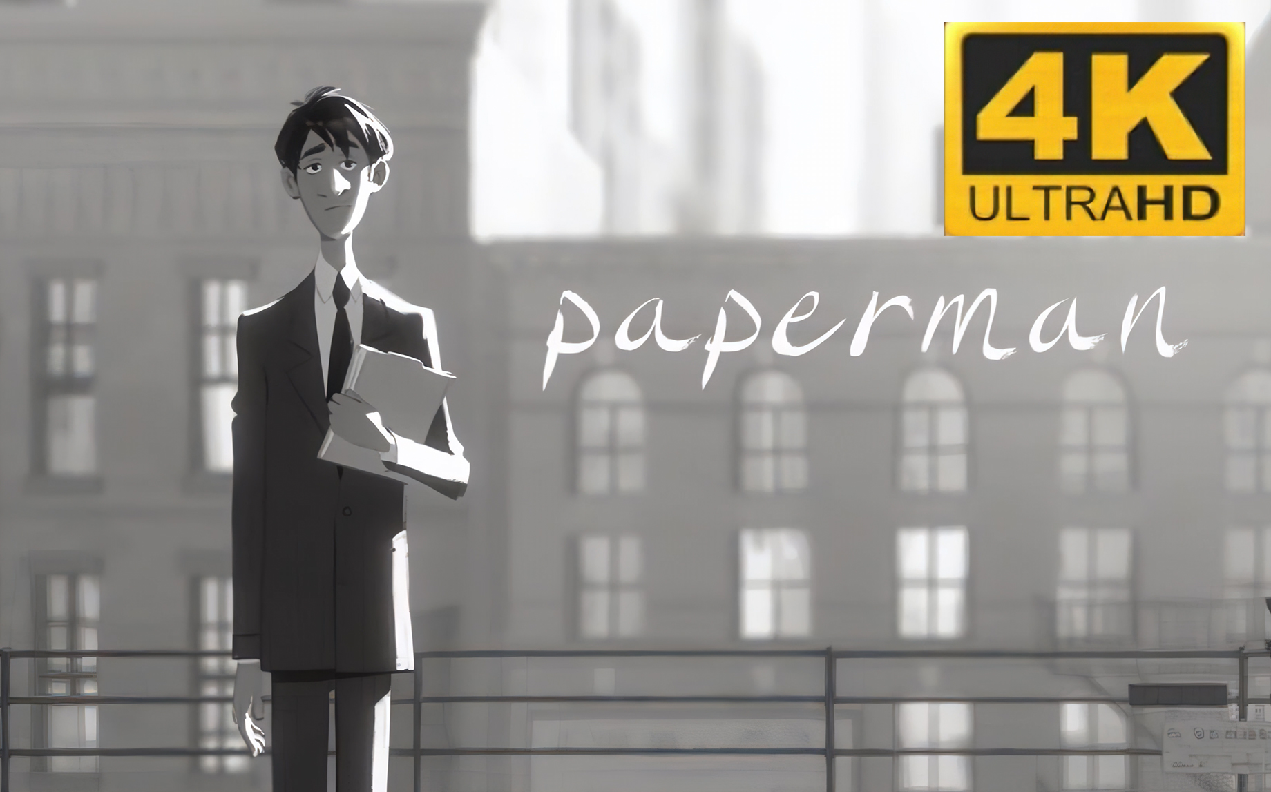 [图]【4K60帧】迪士尼动画短片-纸人（paperman）