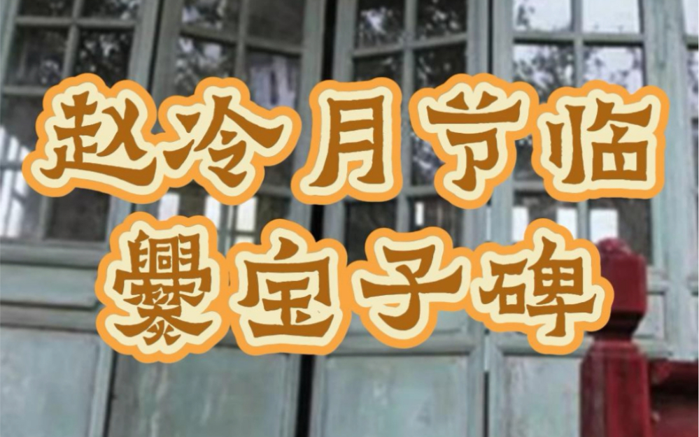 赵冷月《节临爨宝子碑》哔哩哔哩bilibili