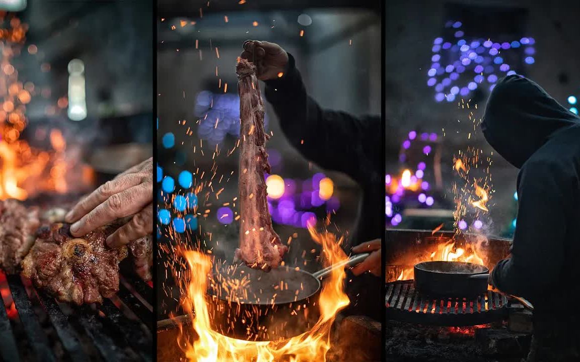 户外烹饪-最经典的牛尾炖肉,4k极美拍摄手法!