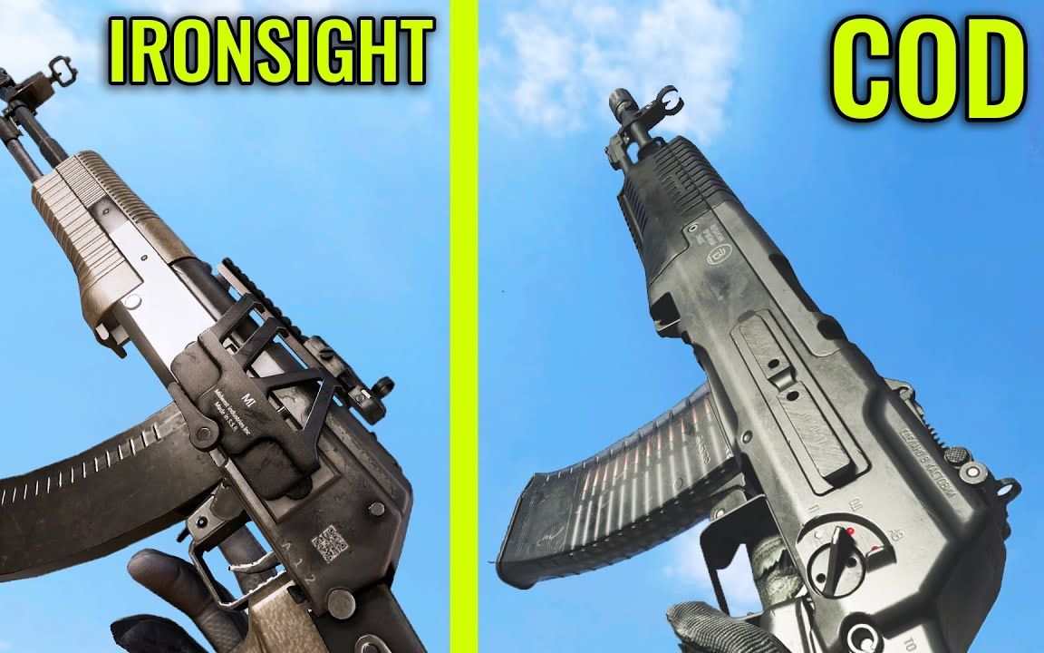 [图]Ironsight与COD16武器对比