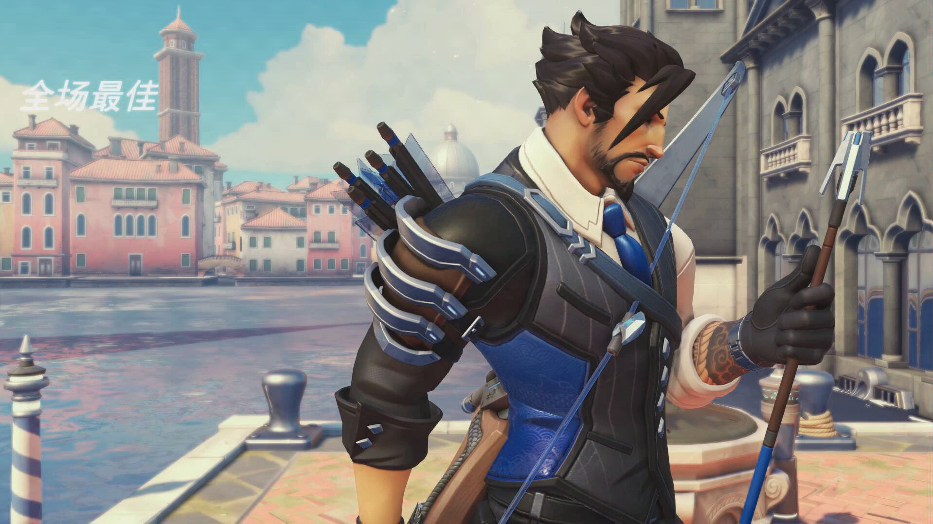 当一个新手ow玩家第一次使用半藏