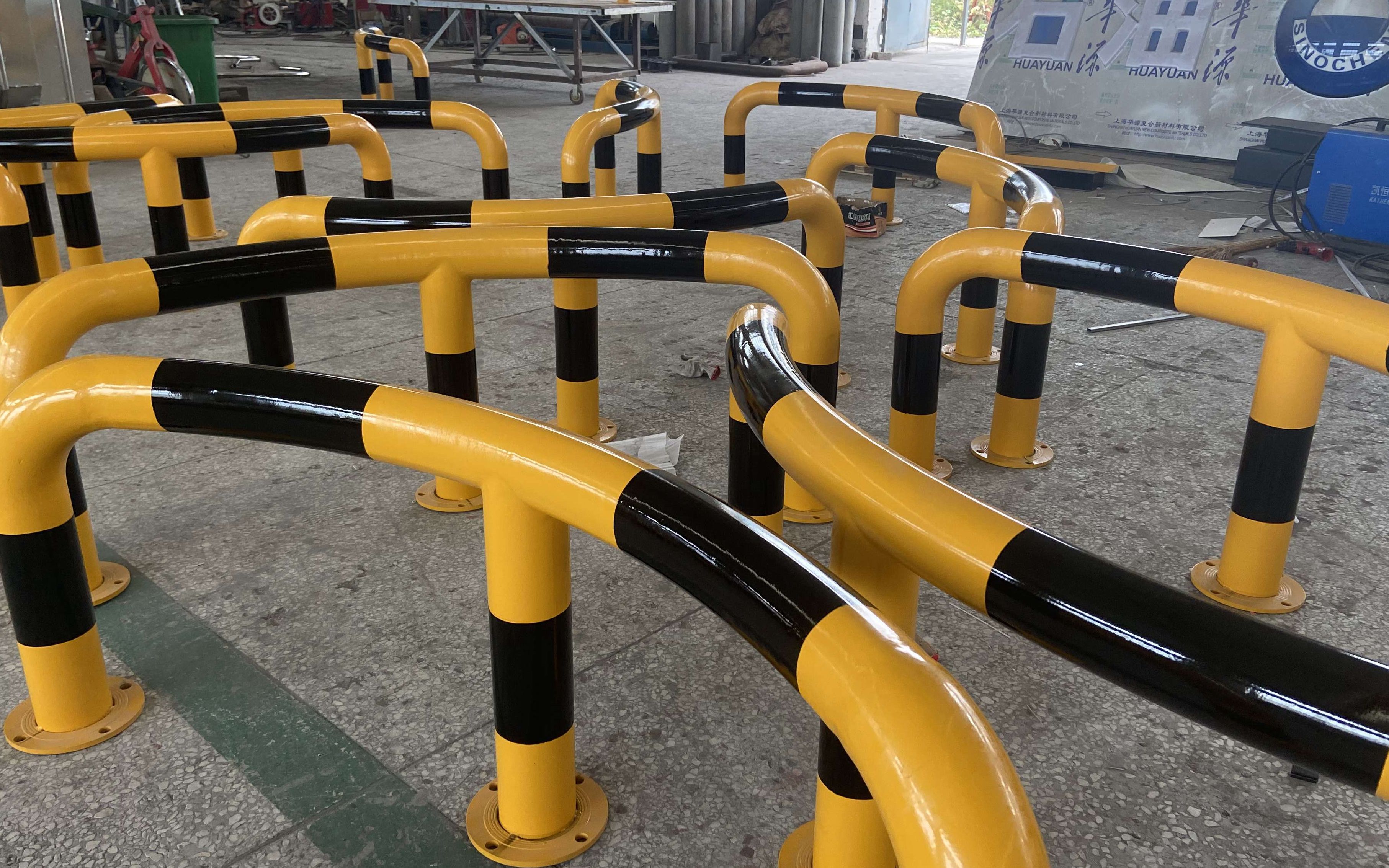 加油站防撞柱加油站u型m型弧型防撞柱加油站消防三件套