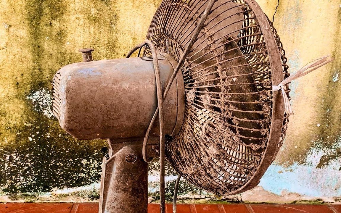 超强修复!修理老旧生锈的台式电风扇 【youtube搬运】