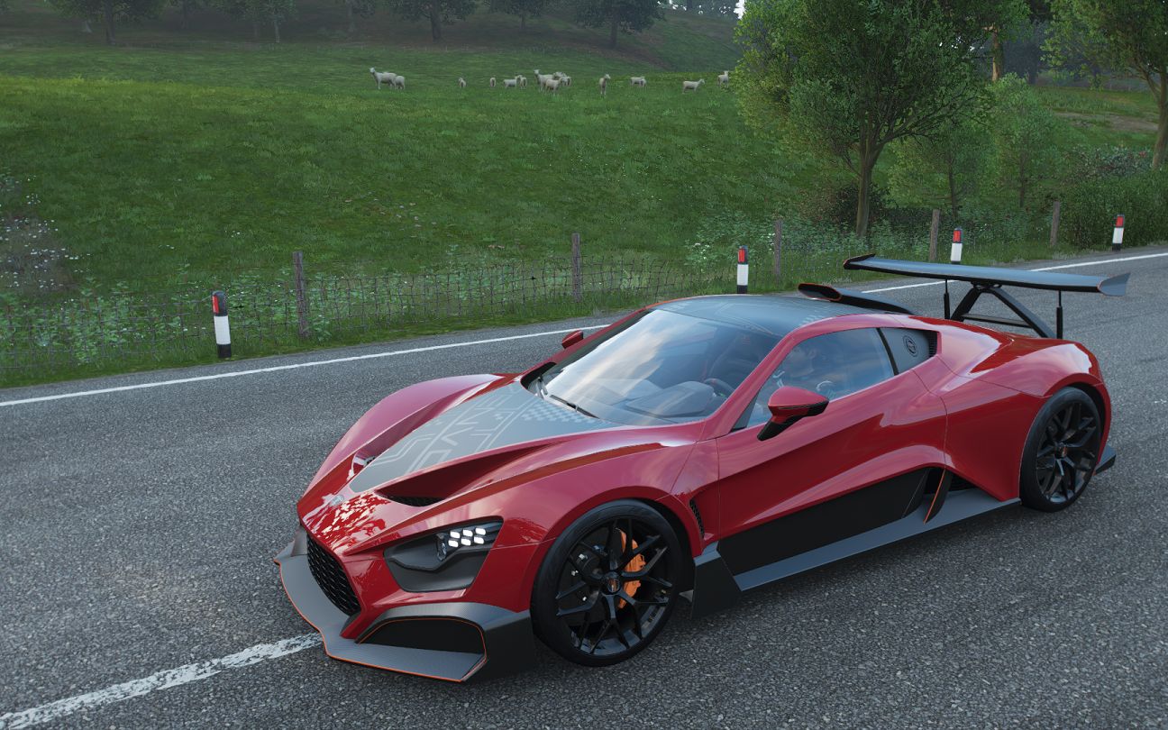 地平线4:季节赛新车 zenvo tsr-s 原厂环岛试驾_哔哩哔哩 (゜-゜)つロ