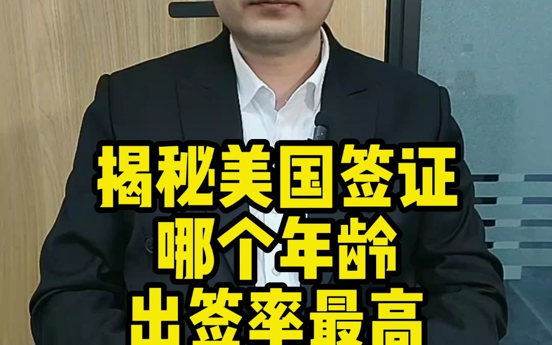 今天为大家揭秘,什么年龄段美国签证面签通过率最高?哔哩哔哩bilibili