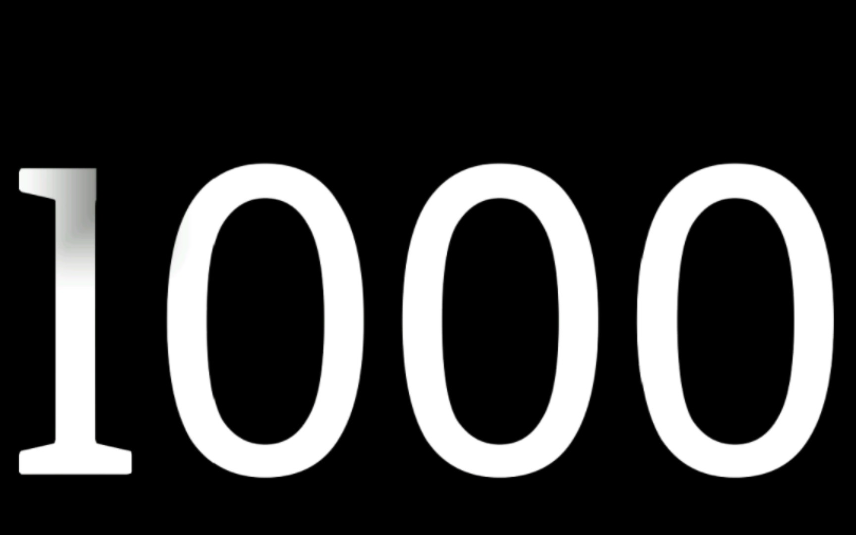 [图]一到1000数字闪动素材可用作倒计时。