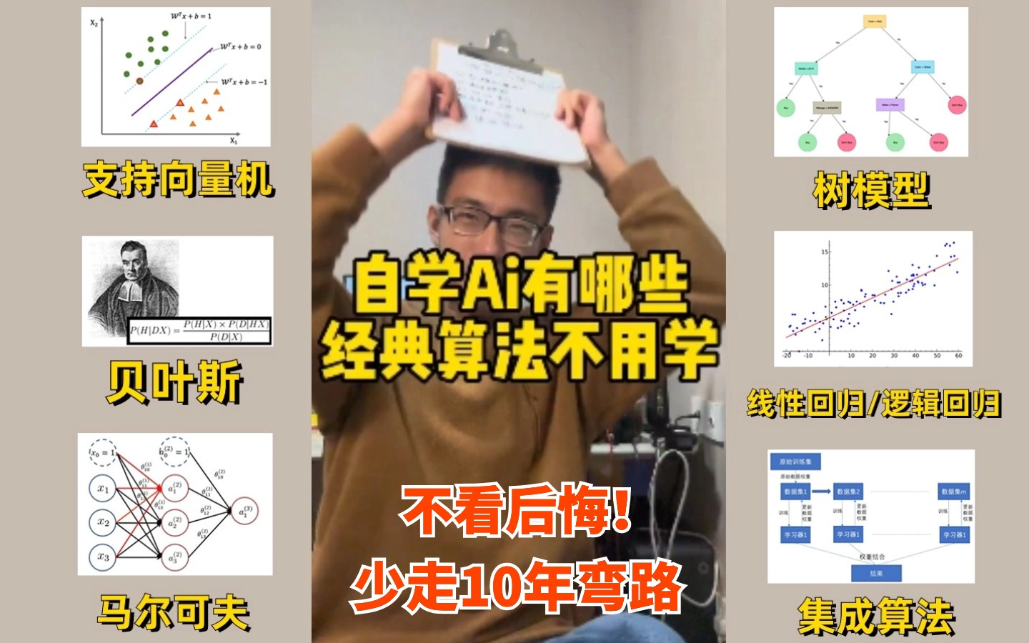 【自学人工智能】有哪些经典算法不用学!迪哥带你一口气学完树模型算法+线性回归算法+逻辑回归算法+集成算法,不看后悔系列!少走10年弯路人工智能...