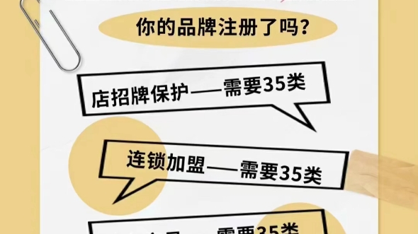 申请商标的时候,在条件允许的情况下,35类能注册就不要犹豫了.特别是在如今电子商务竞争如此激烈的情况下,对于自己品牌的保护一定得到位!哔哩...